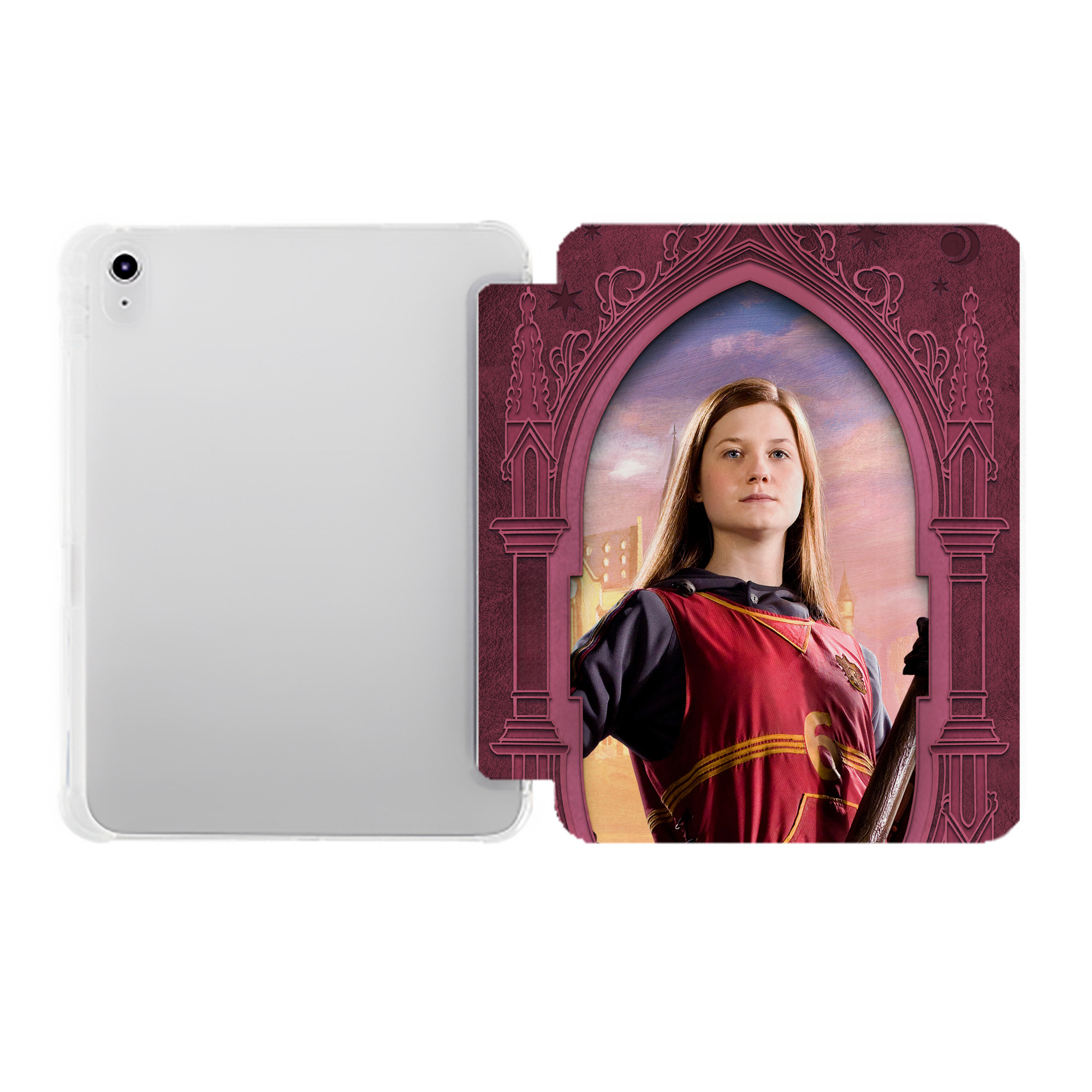 （画像用） Harry Potter ハリー・ポッターシリーズ IPad ケース ペン収納付き 三つ折りスタンド PUレザー×シリコン 対応機種9.5/10.5/10.9インチ